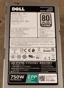 Dell W8R3C PER R630 R730 T430 T630 750W Power Supply